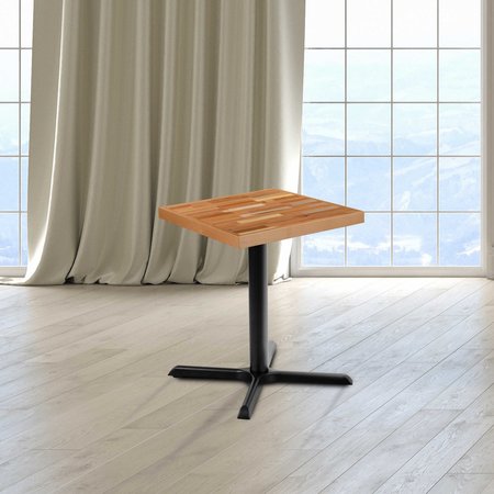 FLASH FURNITURE 24" Square Butcher Block Style Table Top XU-BB24SQ-GG